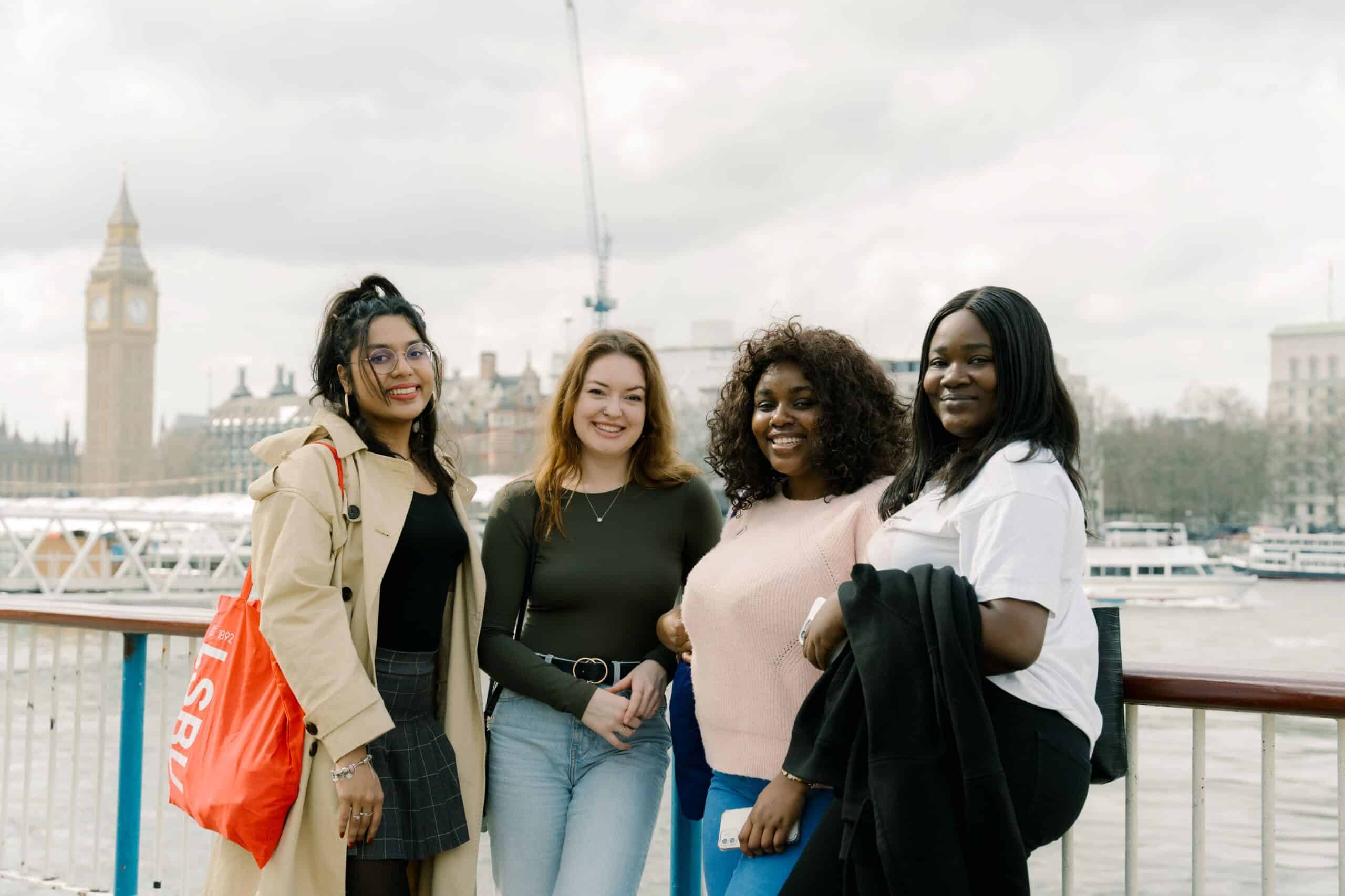 Students at London South Bank University, UK.